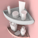 Multi-functions Corner Drain Shelf Bathroom Kitchen Organizer Rack Cream Holder Storage