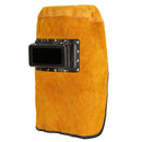 Leather Hood Welding Helmet Mask Darkening Filter Lens Welder Eyes Protection