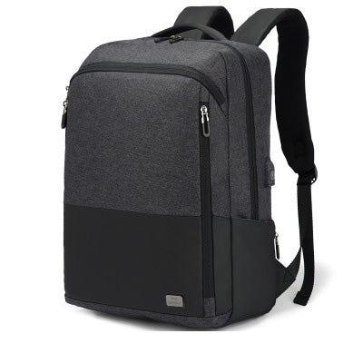 OUTWALK Business Backpack Simple Fashion Trend Korean Casual College Student Travel Laptop Bag