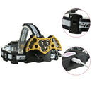 XANES 2701-11 5000LM 9*T6 2* Red LED 7 Modes Bike Bicycle Headlamp 18650 Battery USB Interface