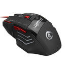 HXSJ H100 Dragon 7D 5500 DPI Colorful Backlight Wired Optical Gaming Mouse