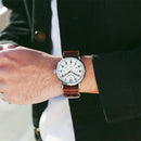 OCHSTIN 1249 Men Quartz Watch Casual Leather Strap Business Watch