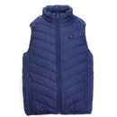 Electric USB Winter Heated Warm Vest Men Women 5 Heating Pads Coat Jacket Clothing