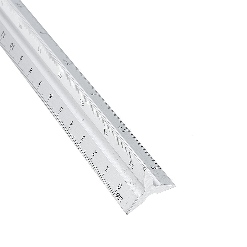 300mm Aluminium Triangle Scale Angle Ruler Architect Engineer Technical Ruler Measuring Gauging Tool