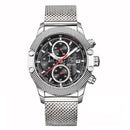 BENYAR 5109M Fashion Men Watch Chronograph 3ATM Waterproof Stainless Steel Strap Quartz Watch