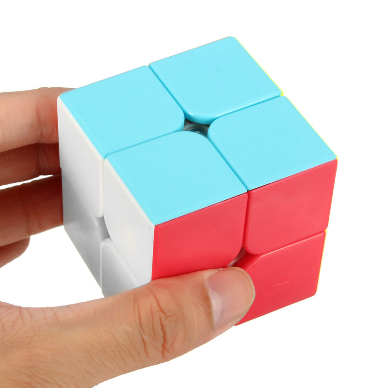 Amazing Cube 2x2 Magic Cube Anti Stress Adults Kids Puzzle Toy Vivid Color Square Magic Cube Puzzle Science Education Toy Gift