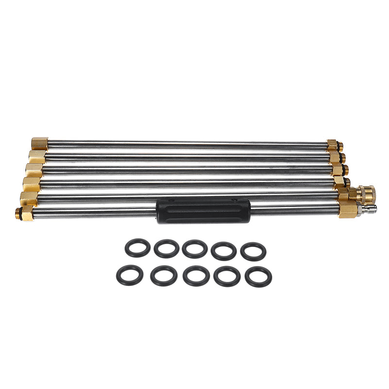 6pcs 1/4 Inch High Pressure Washer Extension Wand For Pressure Washer Parts Accessories