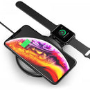 FLOVEME 10W 2 IN 1 Fast Charging Wireless Charger For iPhone X XR XS Max iWatch Xiaomi Mi9 S9 Note S10 S10+