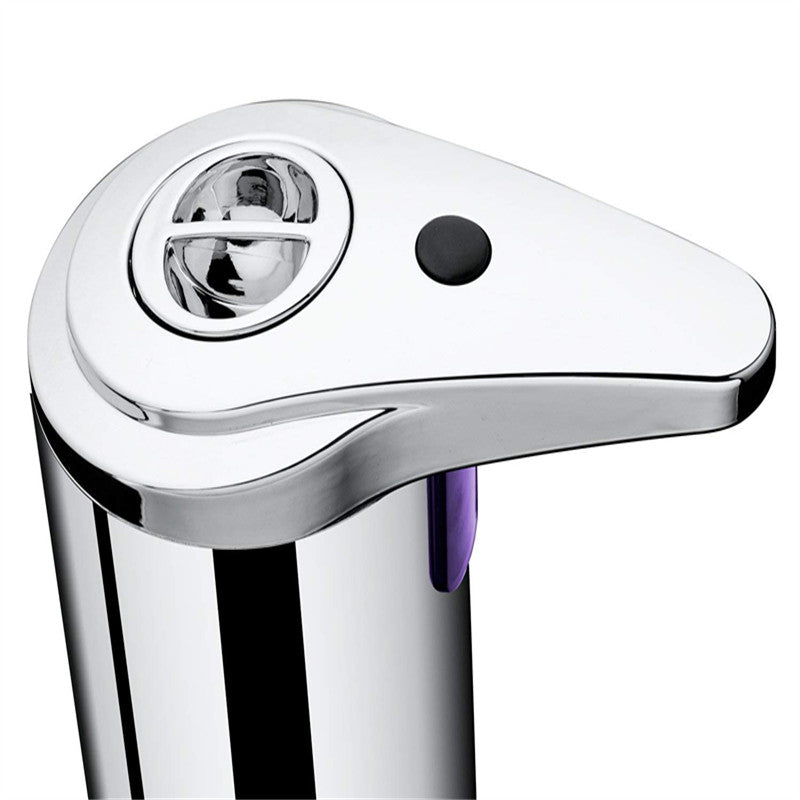 250ml Automatic Chrome Bathroom Kitchen Liquid Soap Dispenser No-Touch Hand Free