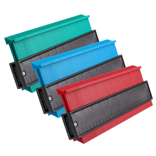 10 Inch 250mm Contour Profile Gauge Measure Ruler ABS Contour Gauge 0-250mm Range Woodworking Tool
