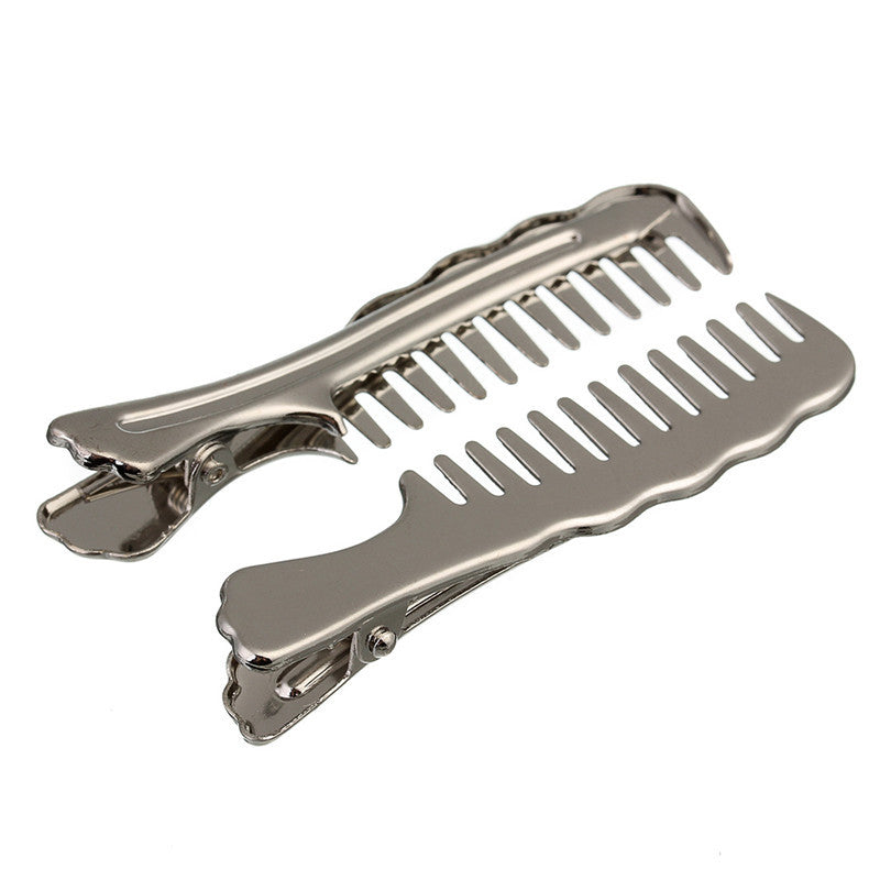 10pcs Comb Shape Alloy Hair Accessories Silver Antique Bronze Black Rhodium Color for Women Girls