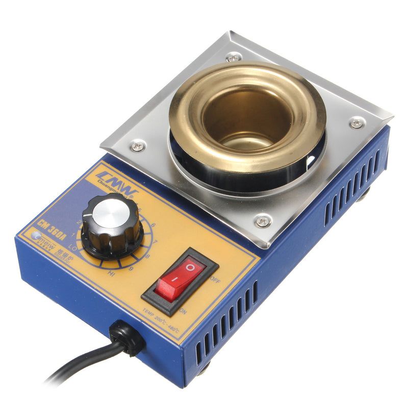 CM360A 100W 200-480 Degree  Solder Pot Soldering Desoldering Stainless Steel Plate