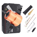 Drillpro 7Pcs Upgrade 360 Degree YT-160AS Double Head Metal Sheet Nibbler Cutter Drill Attachment with Step Drill Cutting Accessories Set for Electric Drill
