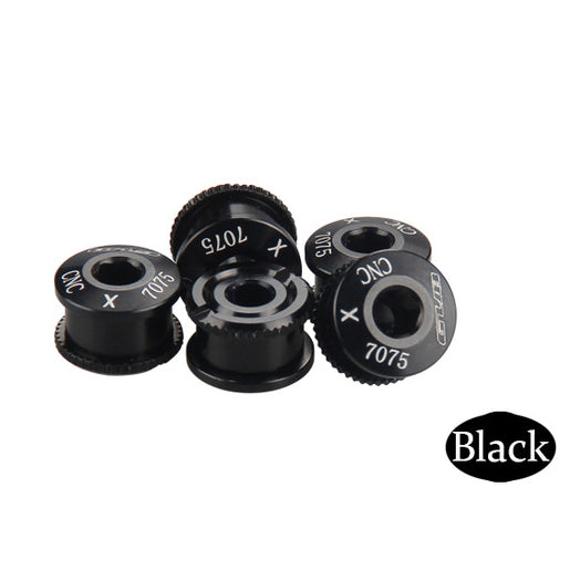 GUB 5pcs M8*8 Aluminum Alloy Bike Tooth Disc Screw  Fit for Bicycle Crankset Double Chainring