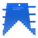 2 In 1 Woodworking Precision Router Table Saw Gauge Set Up Aluminum Alloy Step Depth Gauge for Table Saw Router Table