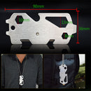 IPRee EDC Multifunctional Pocket Tool Survival Combination Kit With Screwdriver Wrench Opener Cutter