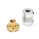 T8 1000mm Stainless Steel Lead Screw Coupling Shaft + Brass Nut + Motor Kit For 3D Printer