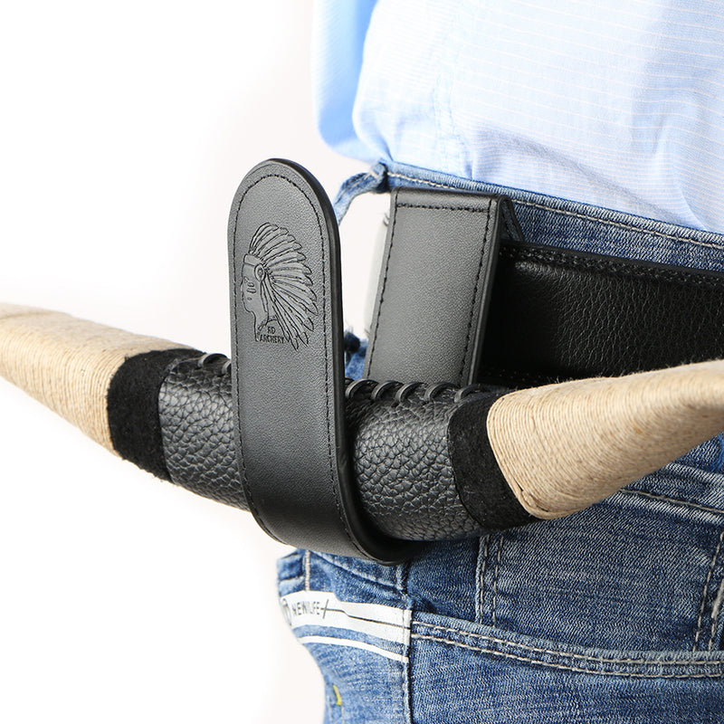 Leather Archery Pocket Holder Bag Bow Holder Outdoor Hunting Belt Waist Bag
