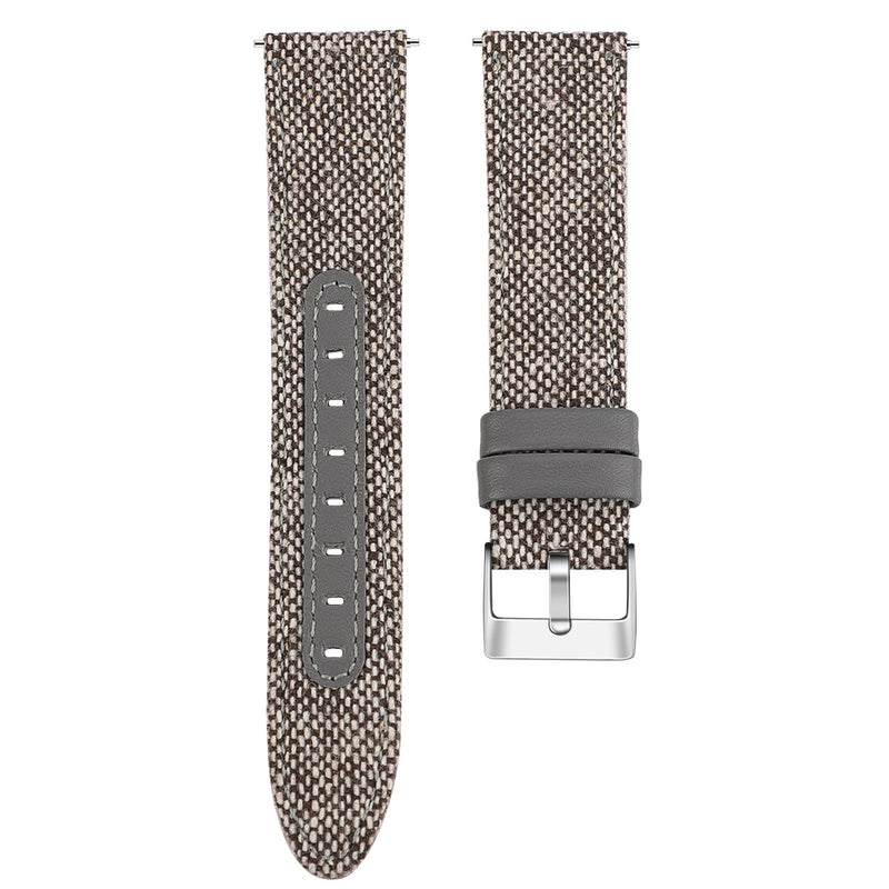 Bakeey 20MM Nylon Canvas Genuine Leather Watch Band For Amazfit GTS
