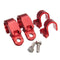 4pcs CNC Front & Rear Brake Line Hose Clamps Motorcycle Holder For Honda CRF250L CRF250M 12-15