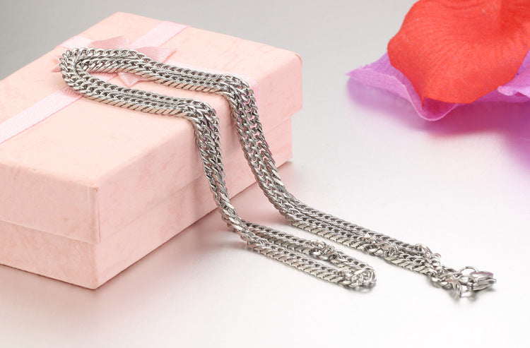 Creative Fashion Personality Coarse Mine Men's Steel Single Chain  Necklace