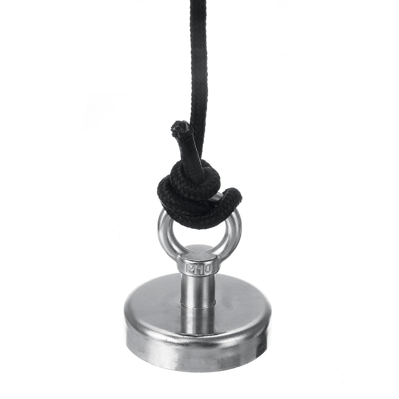 250kg Pull Fishing Treasure Hunting Neodymium Recovery Magnet + 10 Metre Rope