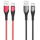 HOCO U80 Cool Silicone Zinc Alloy 1.2M Type-C Micro USB Fast Charging Data Cable for Samsung S10+ Xiaomi Redmi Note8 LG HUAWEI