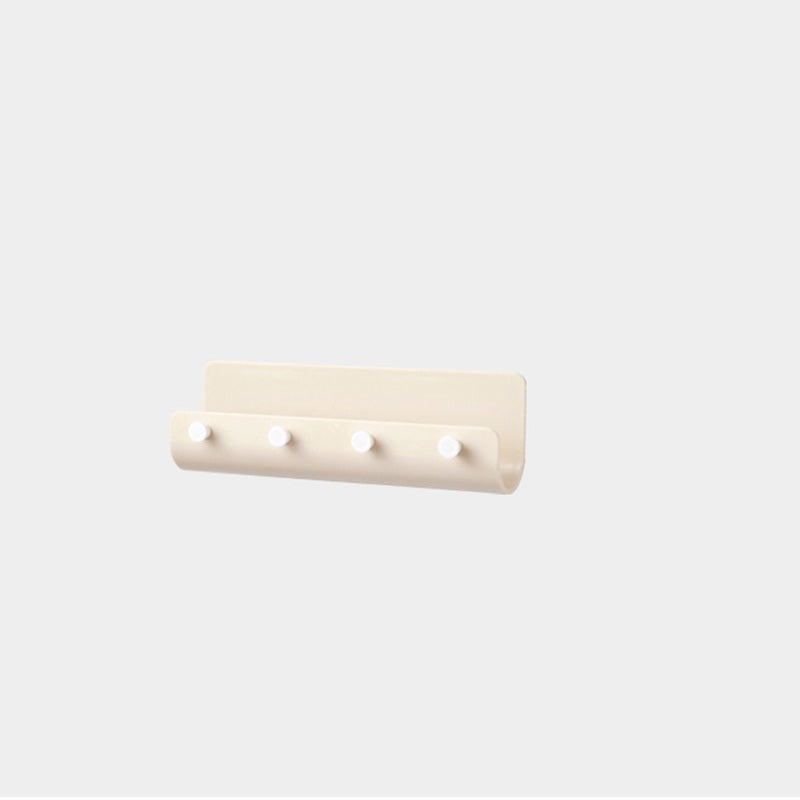 Plastic 4 Hooks Storage Rack Cloth Hanger Bathroom Toiletry Kitchen Utensils Holder Organizer Books Stand Decoration