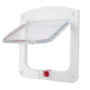 4 Way Locking Pet Door Waterproof Small Dog Cat Door Window Screen Panel Security Flap Door Pet Cage for Interior Doors