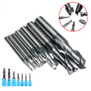 2-12mm Solid Carbide Milling Cutter 2 Flute Slot Drills 2/3/4/6/8/10/12mm Milling Cutter CNC Tool