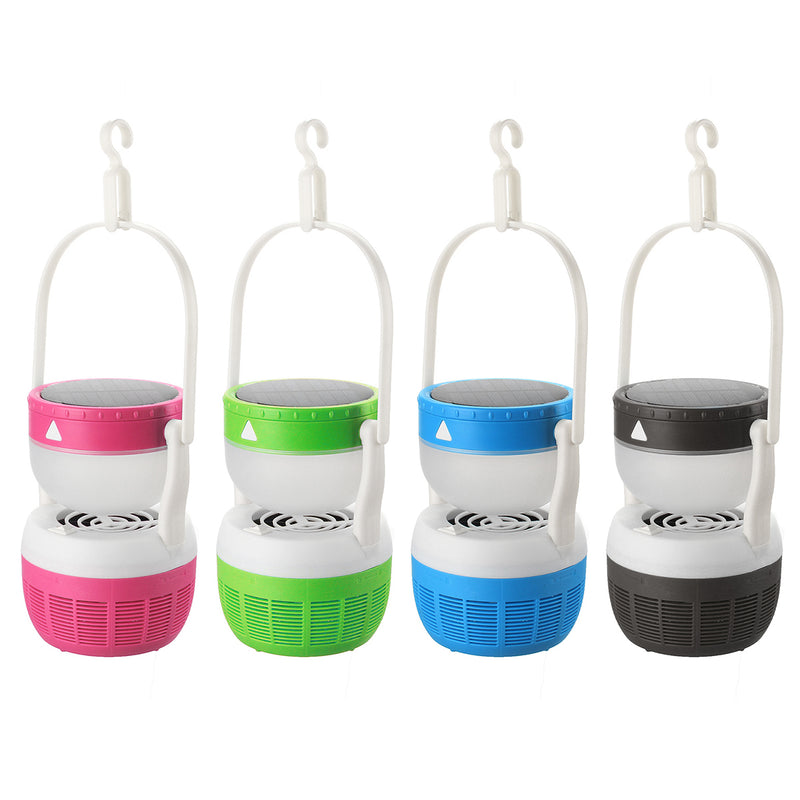 Solar UV Light 5W Mosquito Killer Dispeller Insect Lamp Fly Bug Zapper Trap Pest Catcher