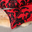 3 PCS Bedding Sets Black And White Printing Quilt Cover Pillowcase For Queen Size