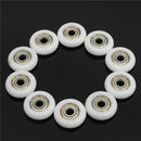 10pcs 5*23*7mm Nylon Plastic Carbon Steel Bearings Pulley Wheels Embedded Groove Ball Bearings