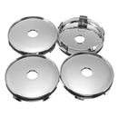 4pcs 58mm Universal Chrome Car Wheel Tire Rims Center Hub Caps Cover Decorative Kit