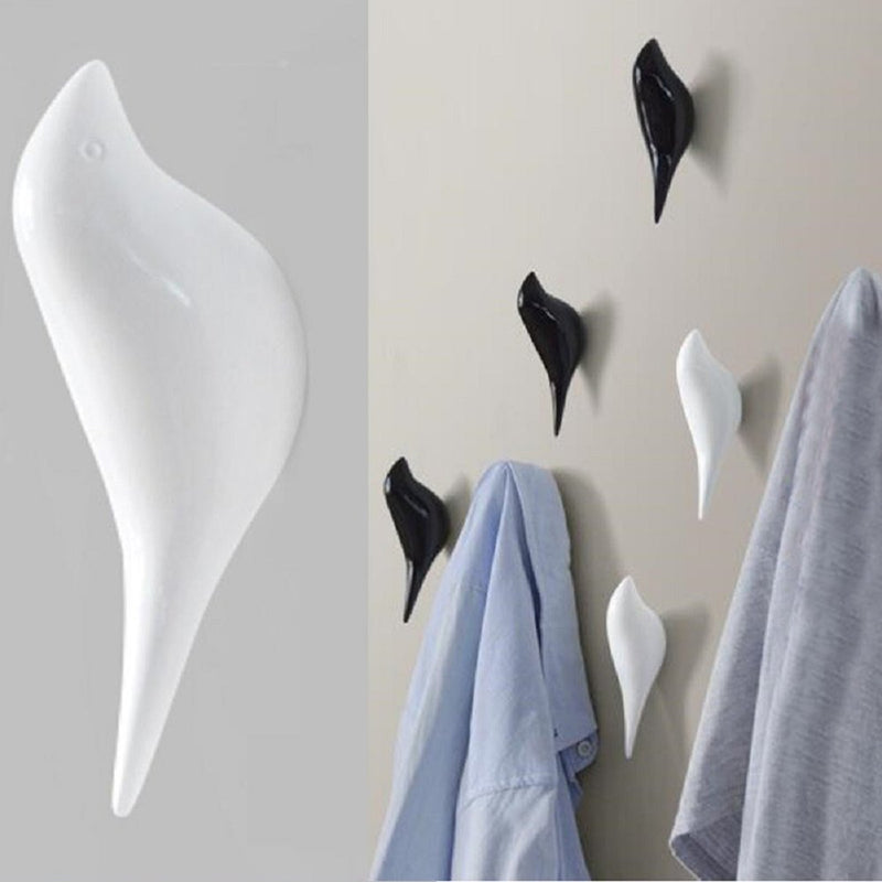 KCASA KC-488 Bird Shape 3D Wall Hooks Resin Bird Decoration Coat Towel Hook Single Wall Hanger