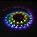 Non-waterproof WS2812 1M/2M Smart LED Strip Light+DC5-24V SP501E Controller Work White Alexa Google Assistant