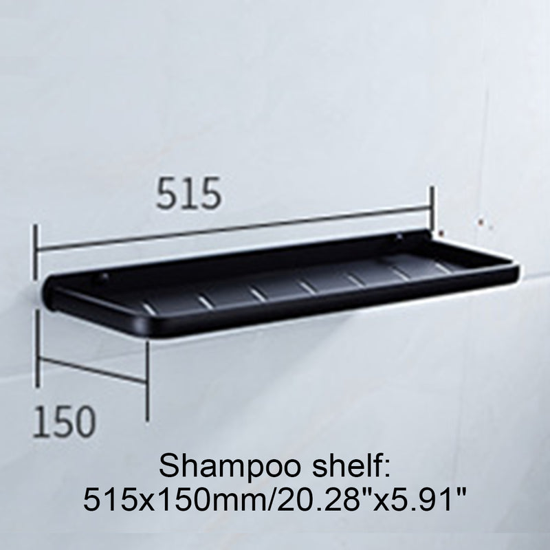 Aluminum Bathroom Shower Caddy Shelf Wall-mounted Rack Organizer Towel Holder
