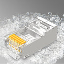 SAMZHE 10 / 50 / 100PCS RJ45 Cable Head Plug Gold-plated Cat 6 Crimp Network LAN Cable Plugs Network Connector