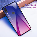 Bakeey Gradient Color Tempered Glass + Soft TPU Back Cover Protective Case for Xiaomi Redmi 7 / Redmi Y3