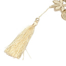 Pastoral Flower Table Runner Tablecloth Flag With Tassel Home Wedding Party Decor