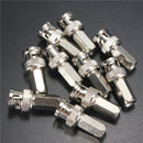 10pcs Copper BNC Male Plug RG59 Connector TV Aerial Coaxial Cable Adapter