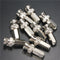 10pcs Copper BNC Male Plug RG59 Connector TV Aerial Coaxial Cable Adapter