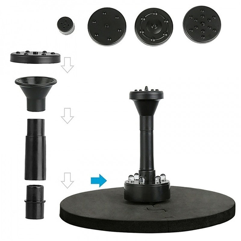 1.5W 180L/H LED Solar Fountains Pump Pond Pool Fish Tank Bird Bath Water Pump built in Battery Floating Kit with 4 Sprinkler Heads