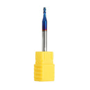 Drillpro 5pcs 2-8mm HRC65 Blue NACO Coated Round Nose Milling Cutter 4 Flutes End Mill CNC Tool