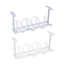 Table Bottom Power Cord Tow Board Compartment Hanging Storage Baskets Layered Rack Plug-in Board Storage Shelf Rack