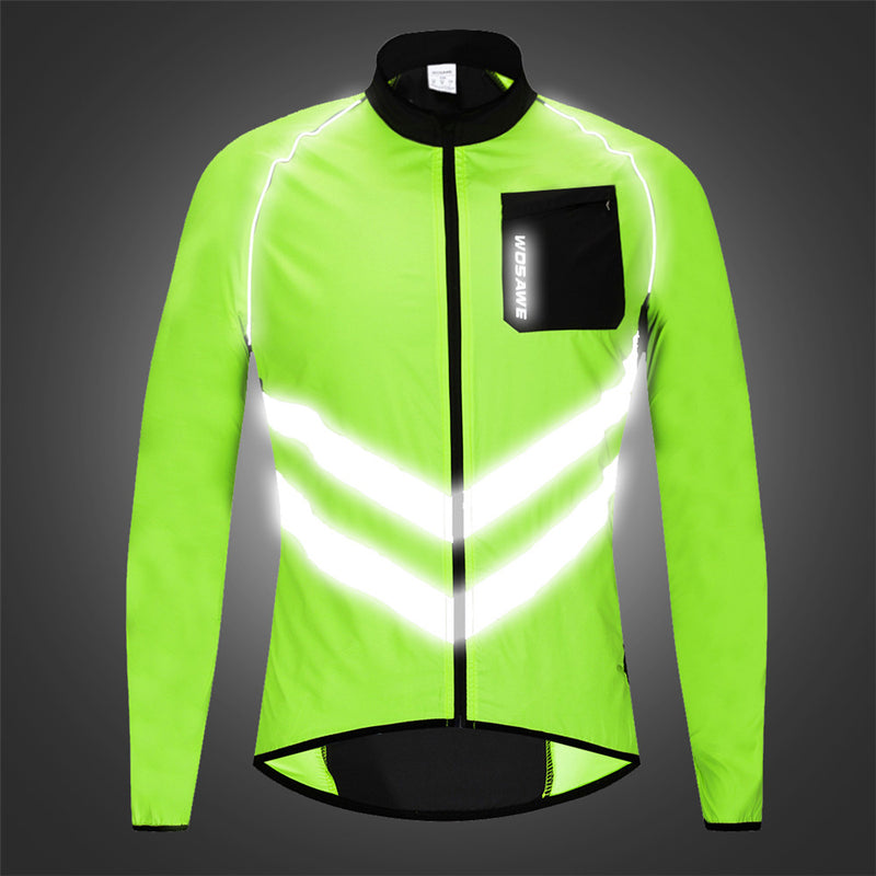 WOSAWE Reflective Watorproof Bike Bicycle Cycling Sport Clothing Jacket Windproof Rain Coat Jersey
