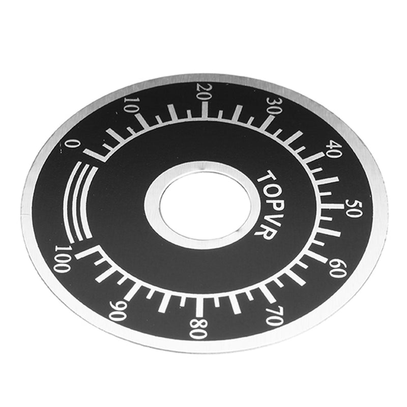 50pcs 0-100 Potentiometer Knob Scale Digital Dial Scale For 3590S RV24 WXD3 534 354 7286