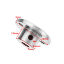 7mm Flange Coupling Steel Rigid Flange Plate Shaft Connector Optical Axis Support Fixed Seat