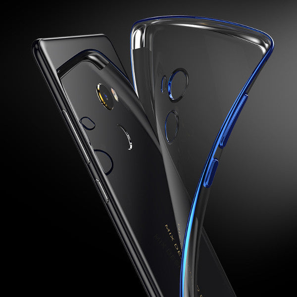 Bakeey Luxury Ultra-Thin Plating Soft TPU Protective Back Cover Case For Xiaomi Mi MIX 2