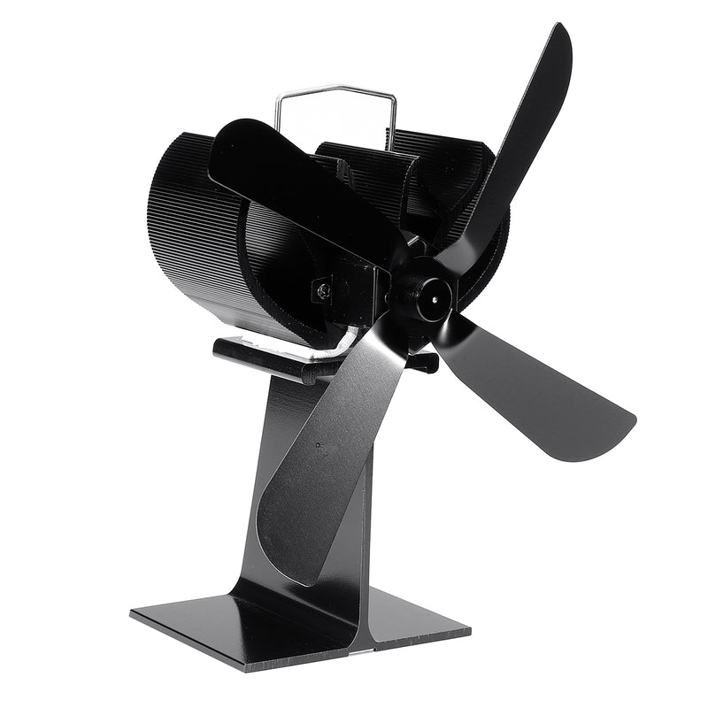 4 Blade Stove Fan Wood Stove Fan Fireplace Fan Heat Powered Eco-Friendly for Wood Log Burner Fireplace